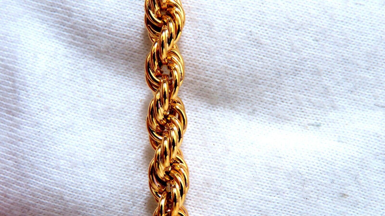 Rope Chain Twist Bracelet 14kt For Sale 1