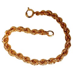 Used Rope Chain Twist Bracelet 14kt