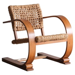 Chaise longue également connue sous le nom de Rope chair par Audoux Minet 1950