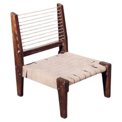 Rope Chair by Pierre Jeanneret for Chandigarh, India, Circa 1953-54