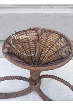 Rope Chandelier Audoux Minet, circa 1960