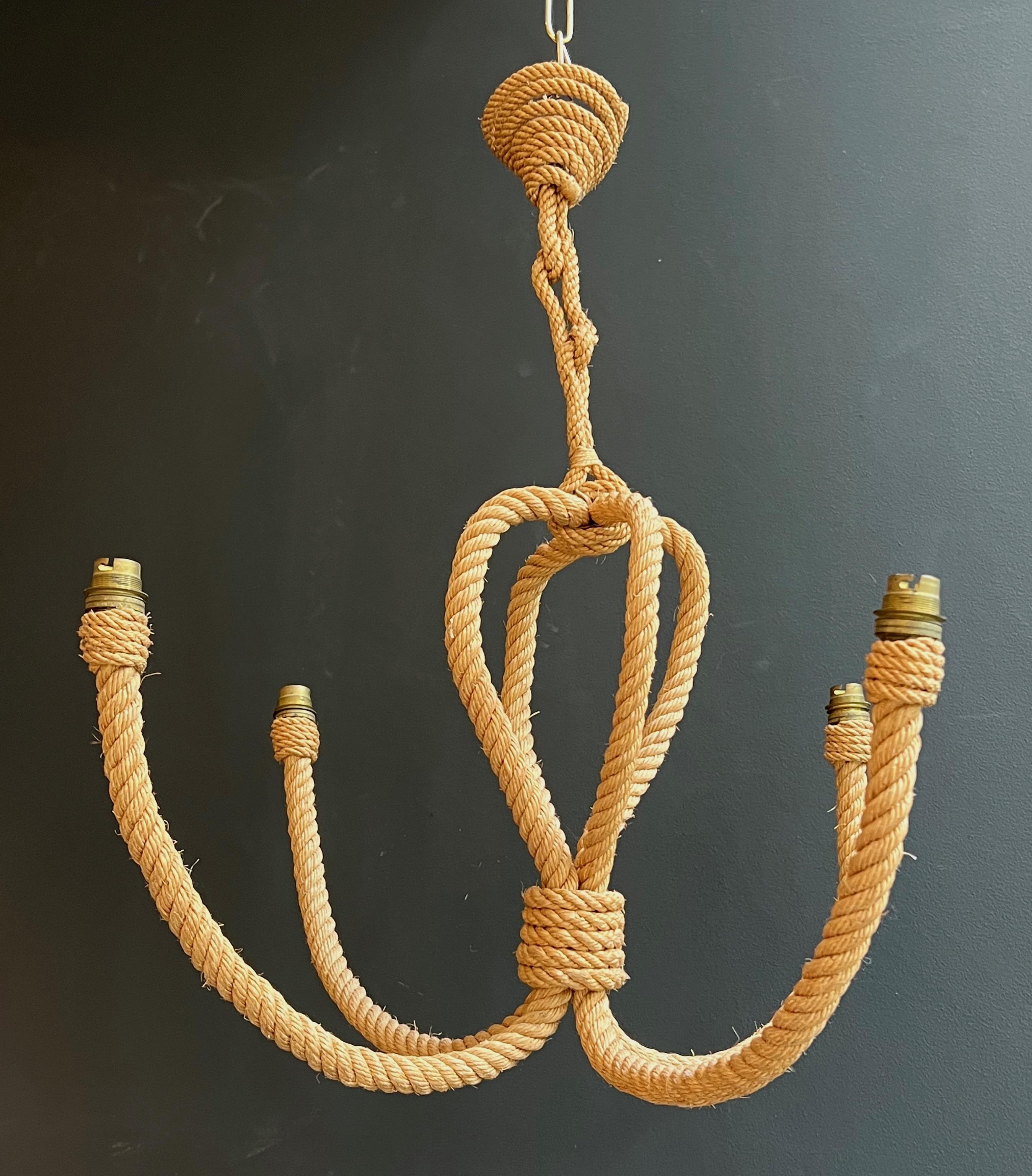 Rope Chandelier by Adrien Audoux & Frida Minet For Sale 7