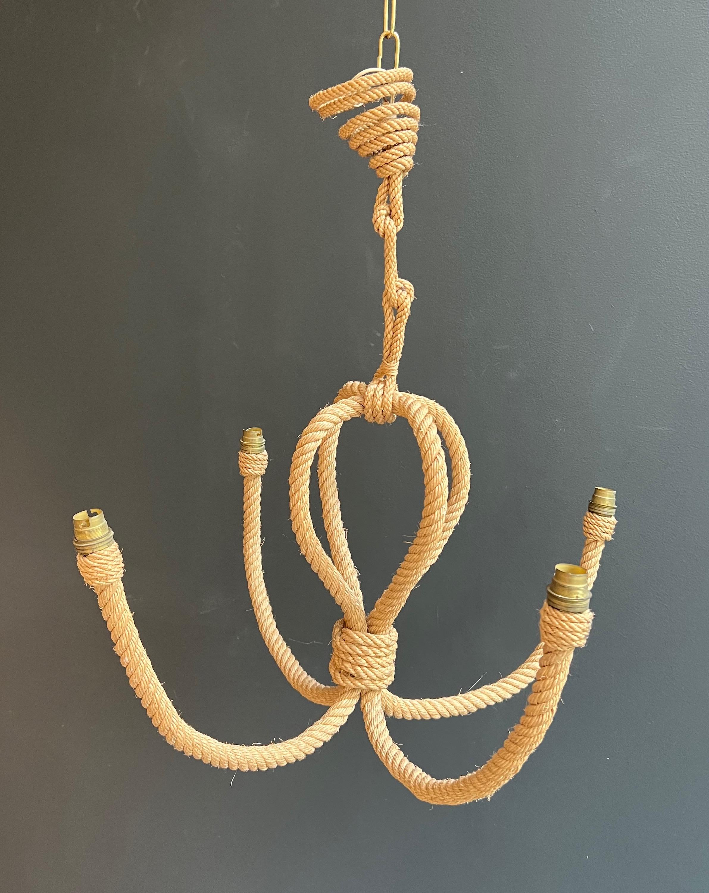 Rope Chandelier by Adrien Audoux & Frida Minet For Sale 13