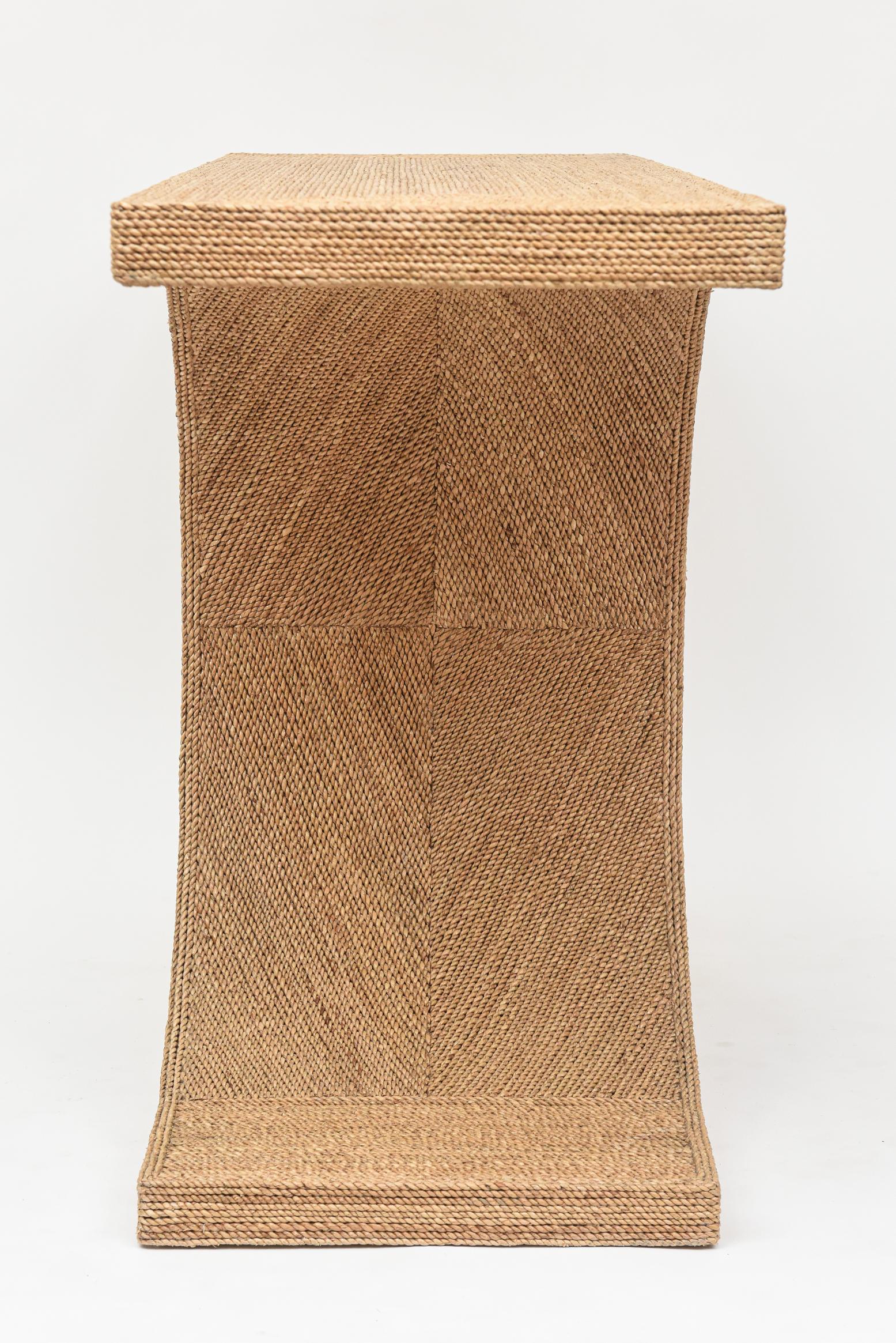 Rope Console Table in the Manner of Karl Springer 3