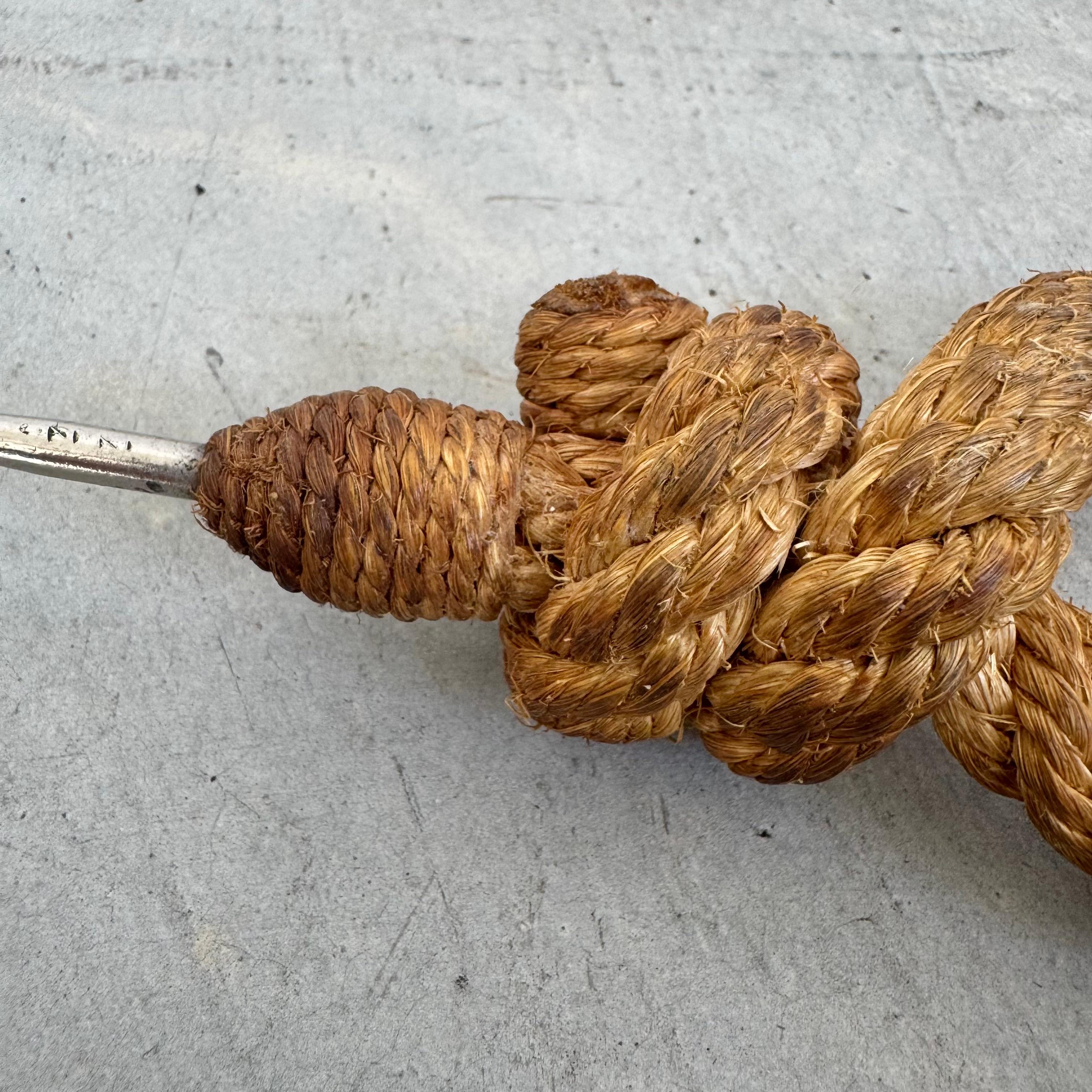 Metà XX secolo Apribottiglie cavatappi in corda, Francia, anni '50 in vendita