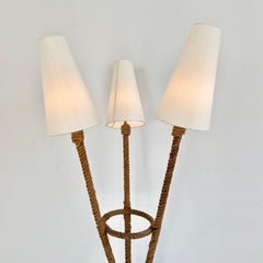 Rope Floor Lamp by Audoux Minet, 1960s France