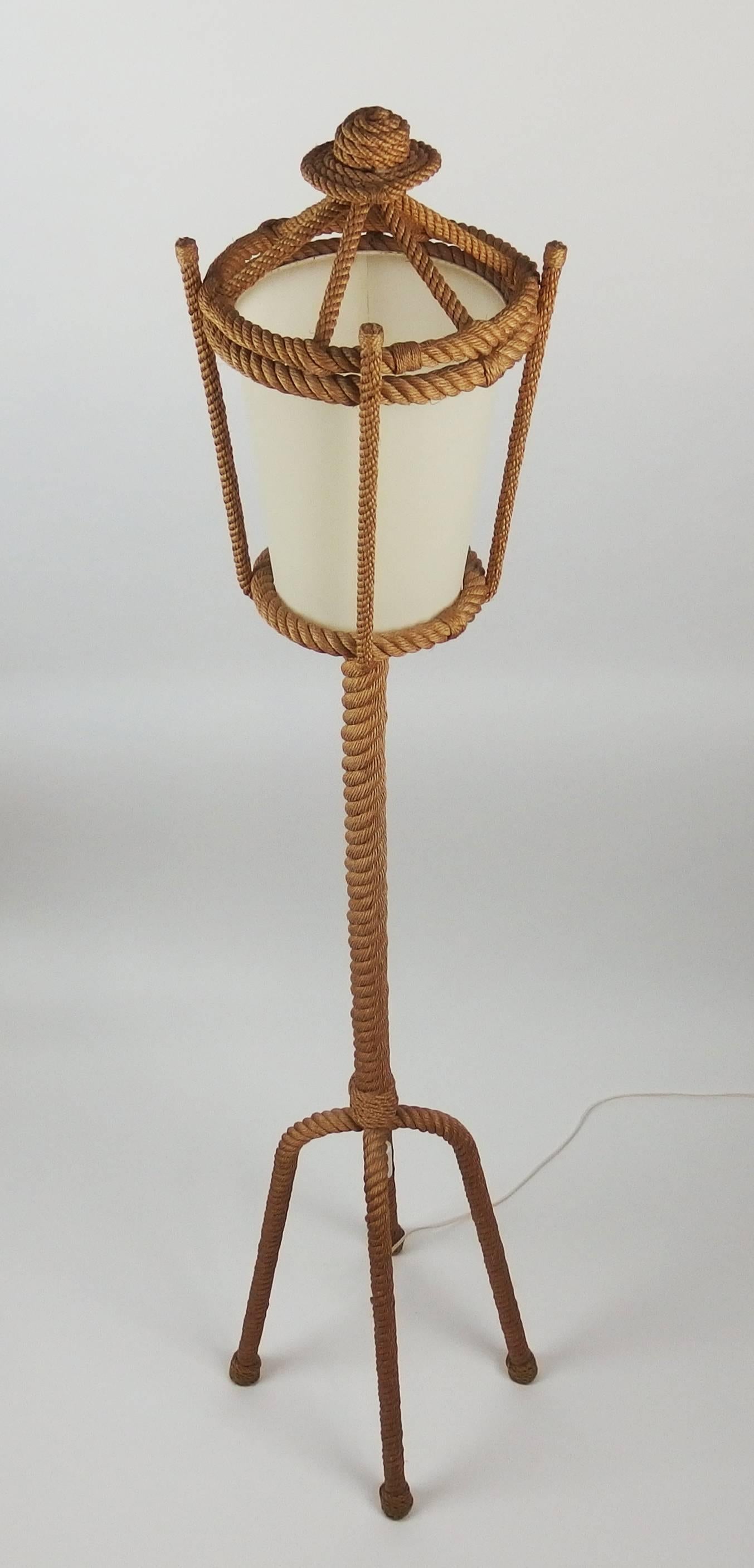 Rope Floor Lamp by Audoux Minet 1