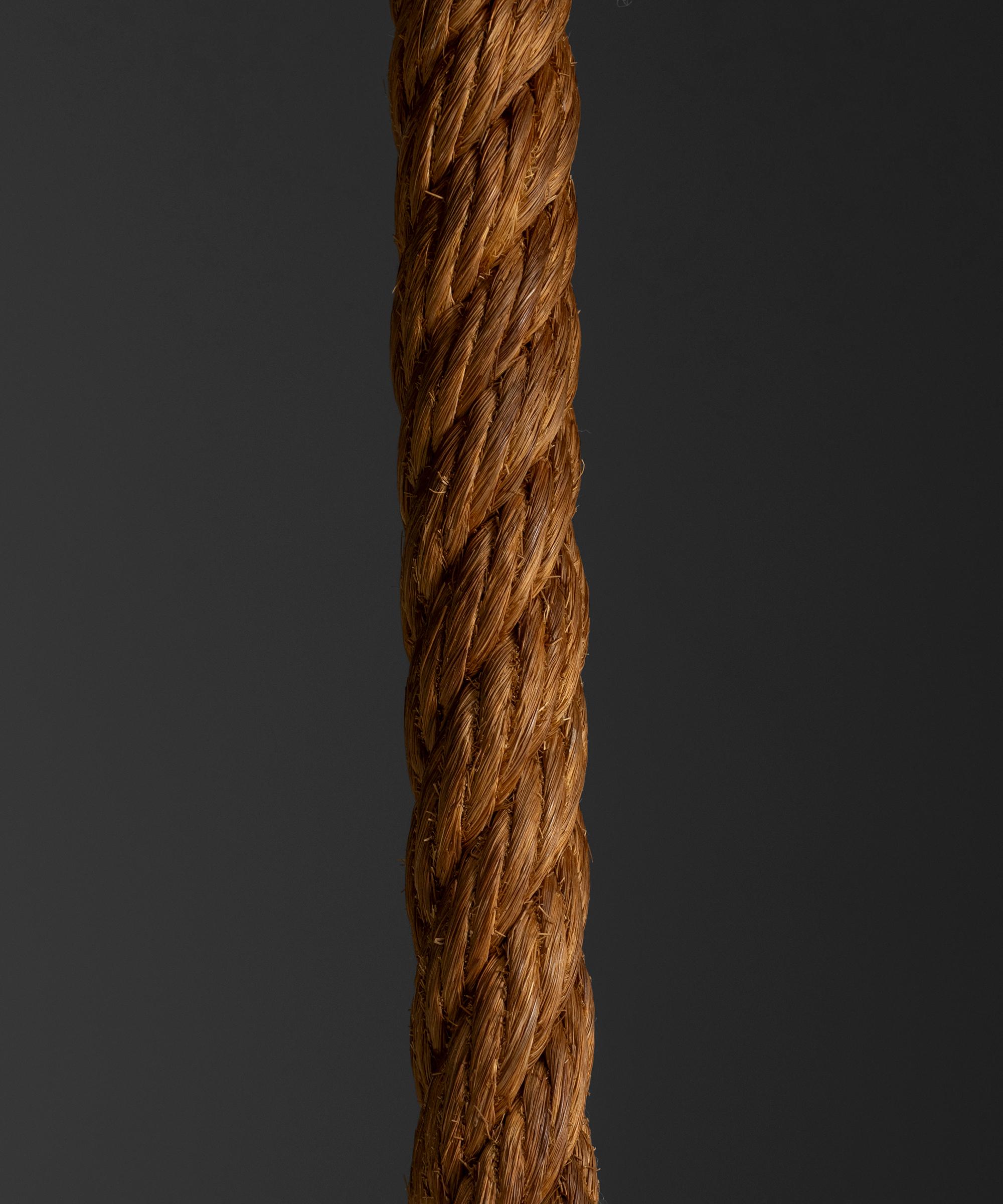 Fin du 20e siècle Lampadaire en corde, France circa 1970 en vente