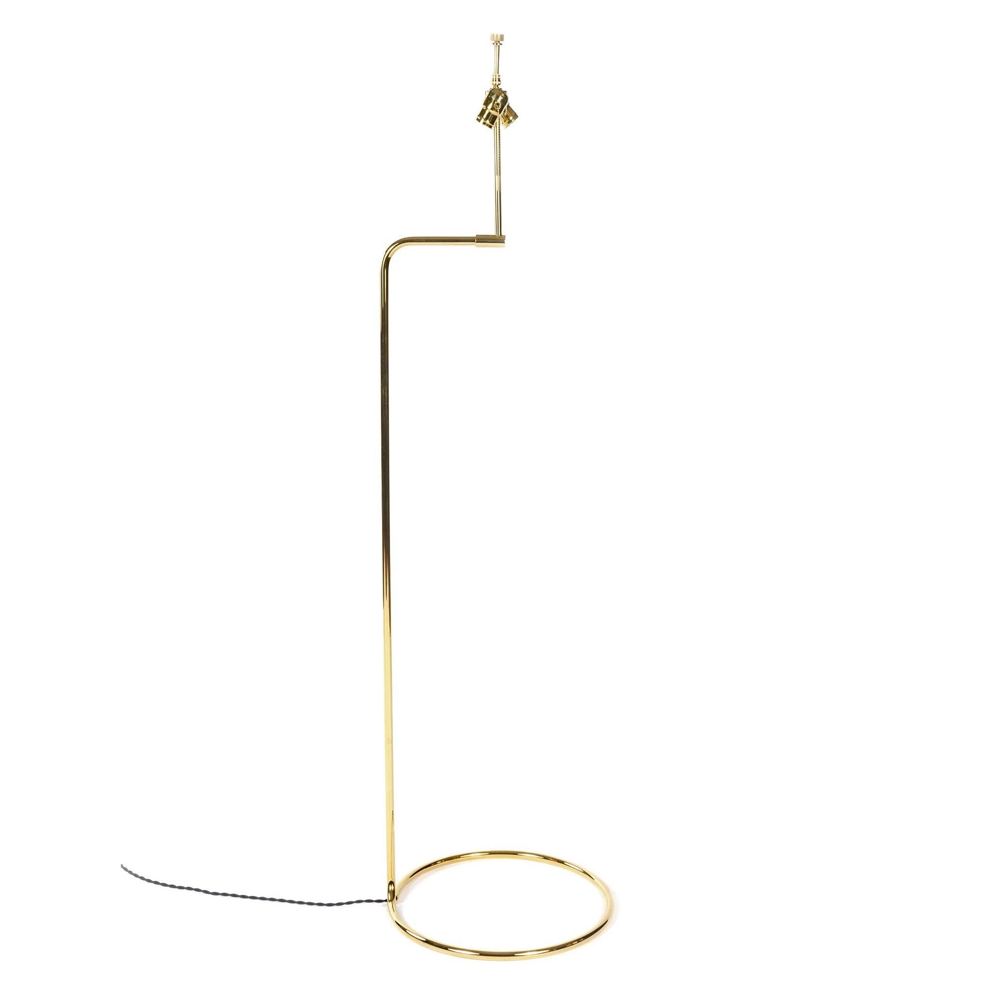 Américain Lampadaire « Rope » en bronze poli, fabriqué sur commande en vente