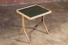 Rope & Glass Side Table by Audoux-Minet, France, 1950s