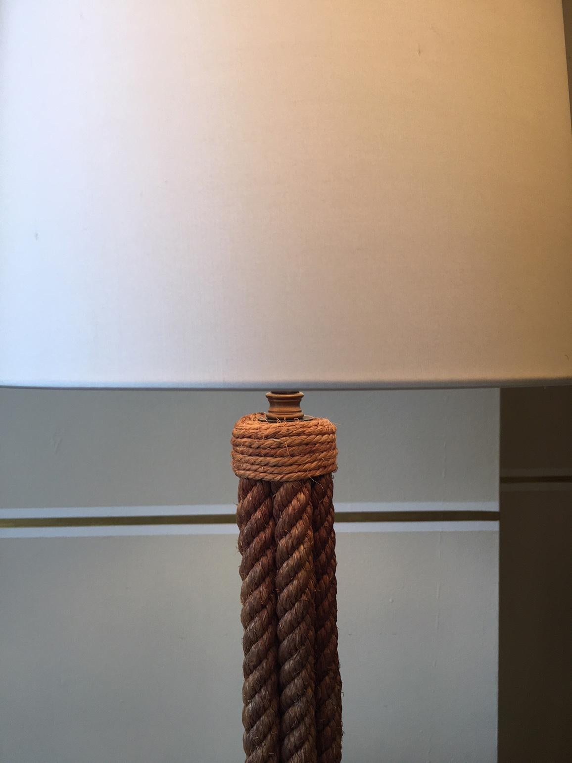 French Rope Lamp by Audoux & Minet