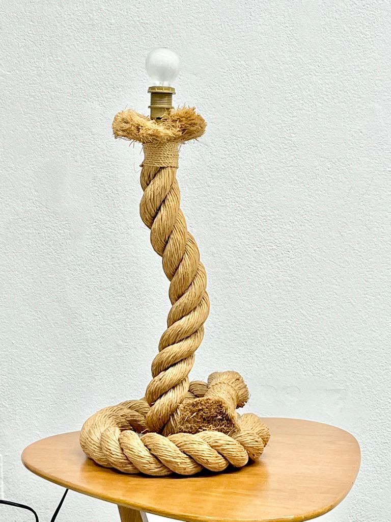 Rope Lamp by Audoux Minnet, 1960's For Sale 1