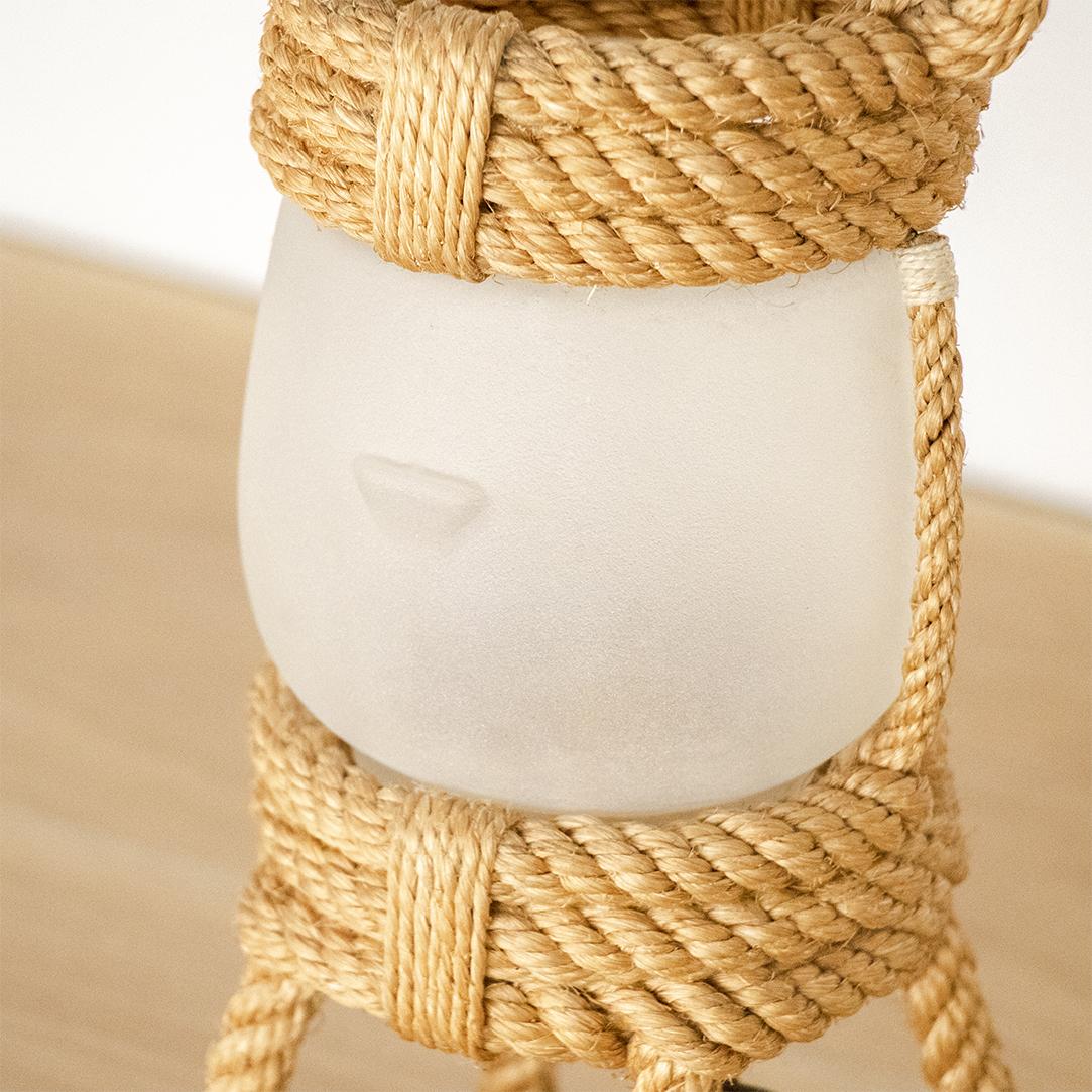 Rope Lantern Lamp by Audoux-Minet For Sale 2