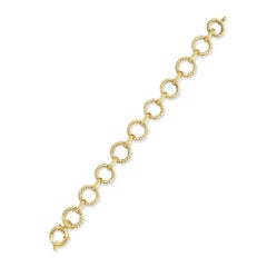 Rope Link Flex Bracelet 14k Yellow Gold