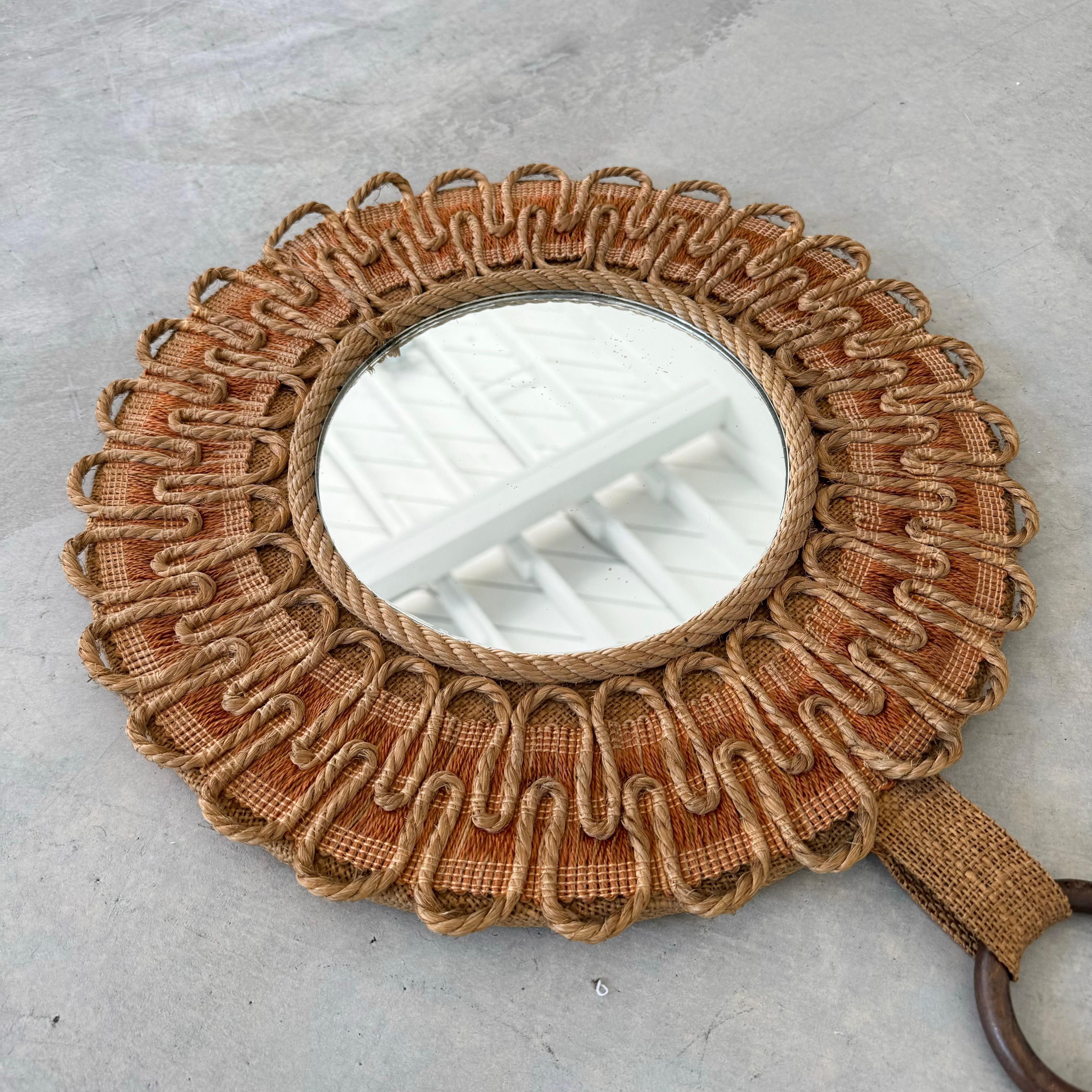 Mid-20th Century Rope Mirror, 1950s France For Sale