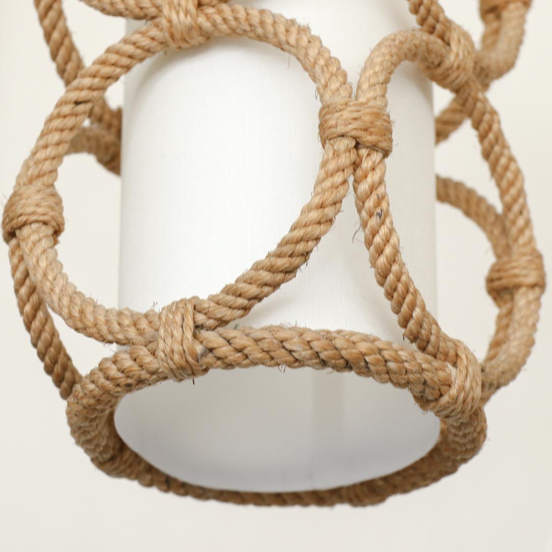 20th Century Rope Pendant Light by Audoux-Minet