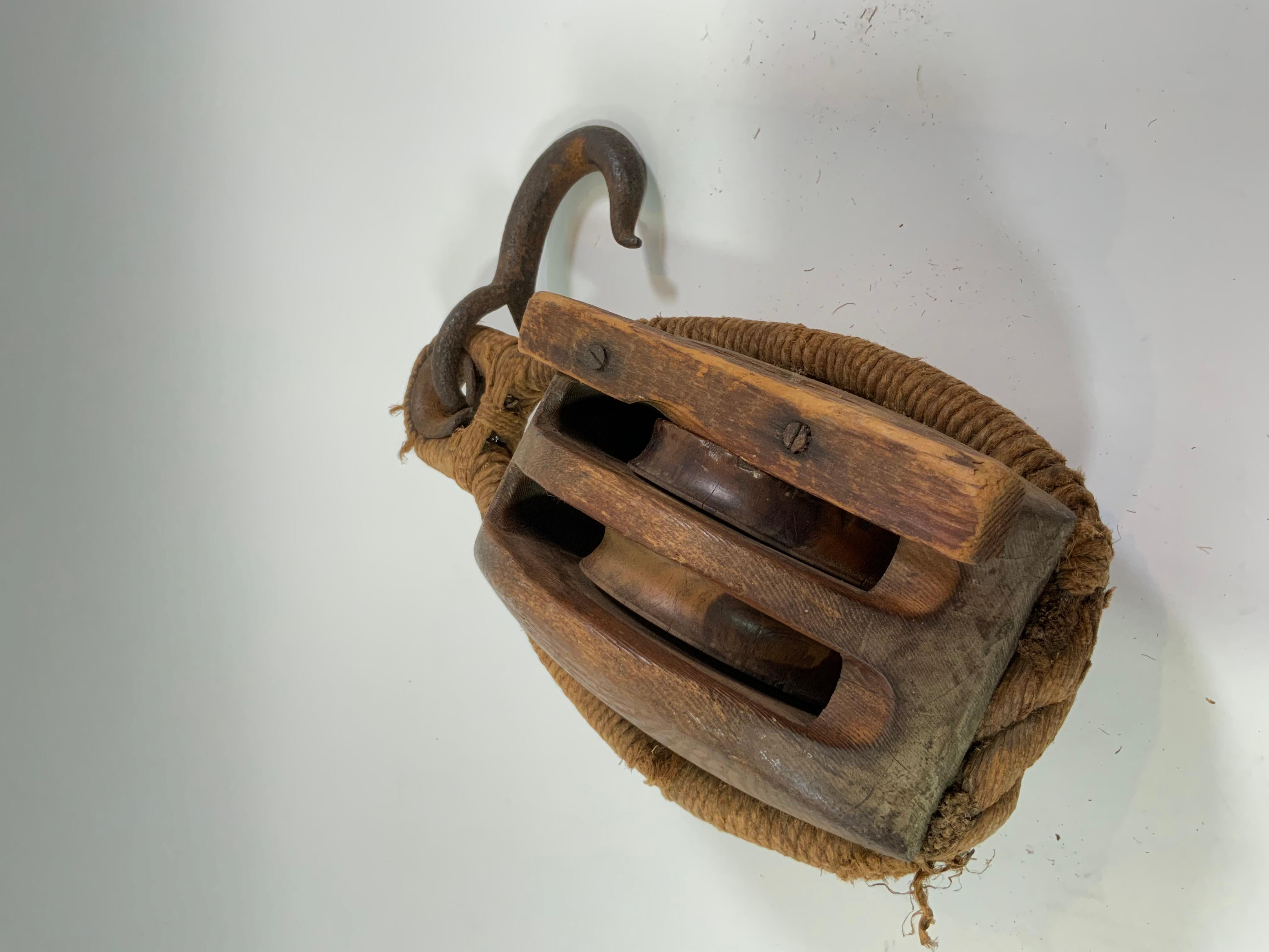 Wood Rope Pulley