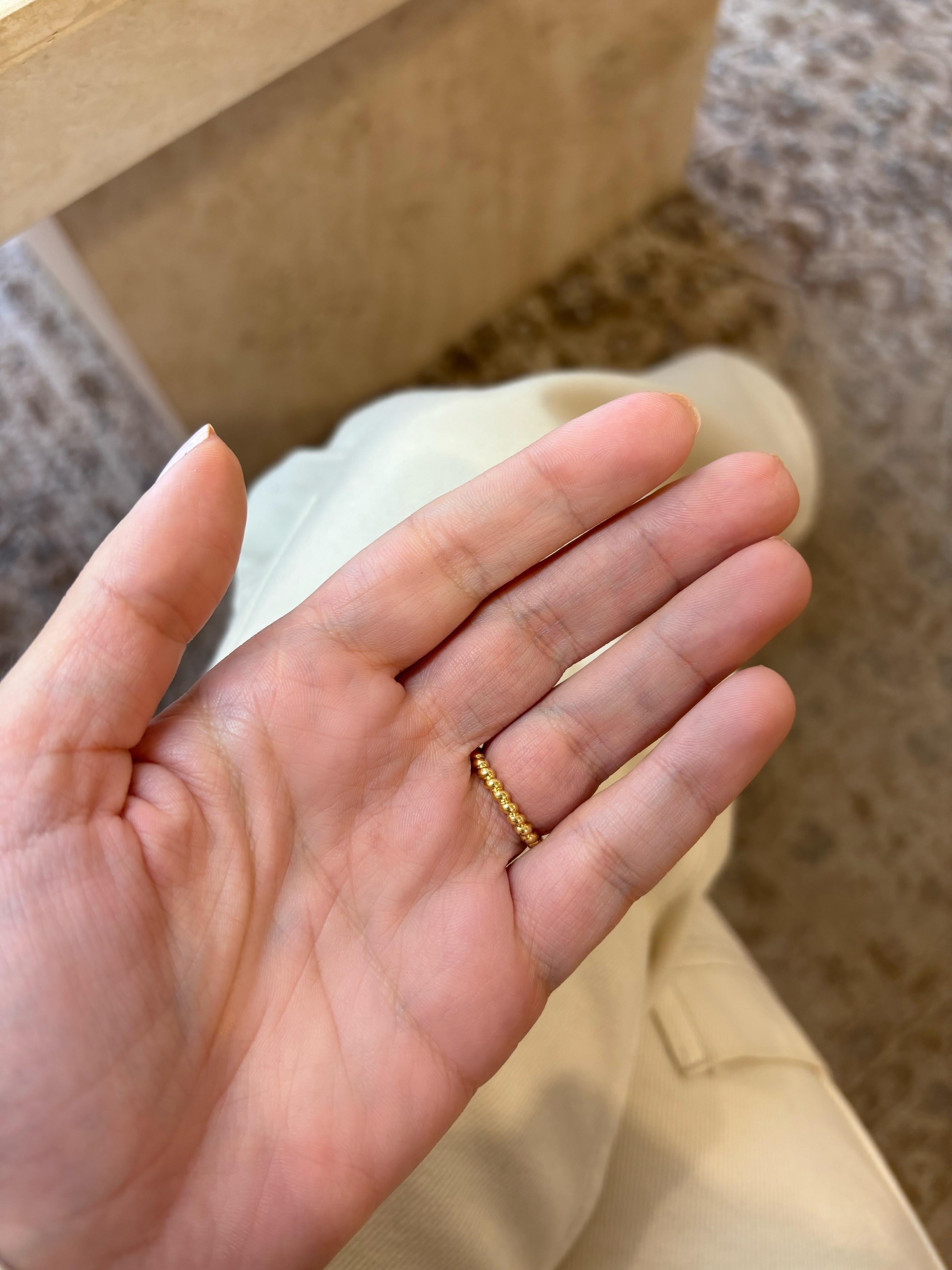 Rope Ring, size 6, 18K Gold 3grams, by Michelle Massoura In New Condition For Sale In Nicosia, CY