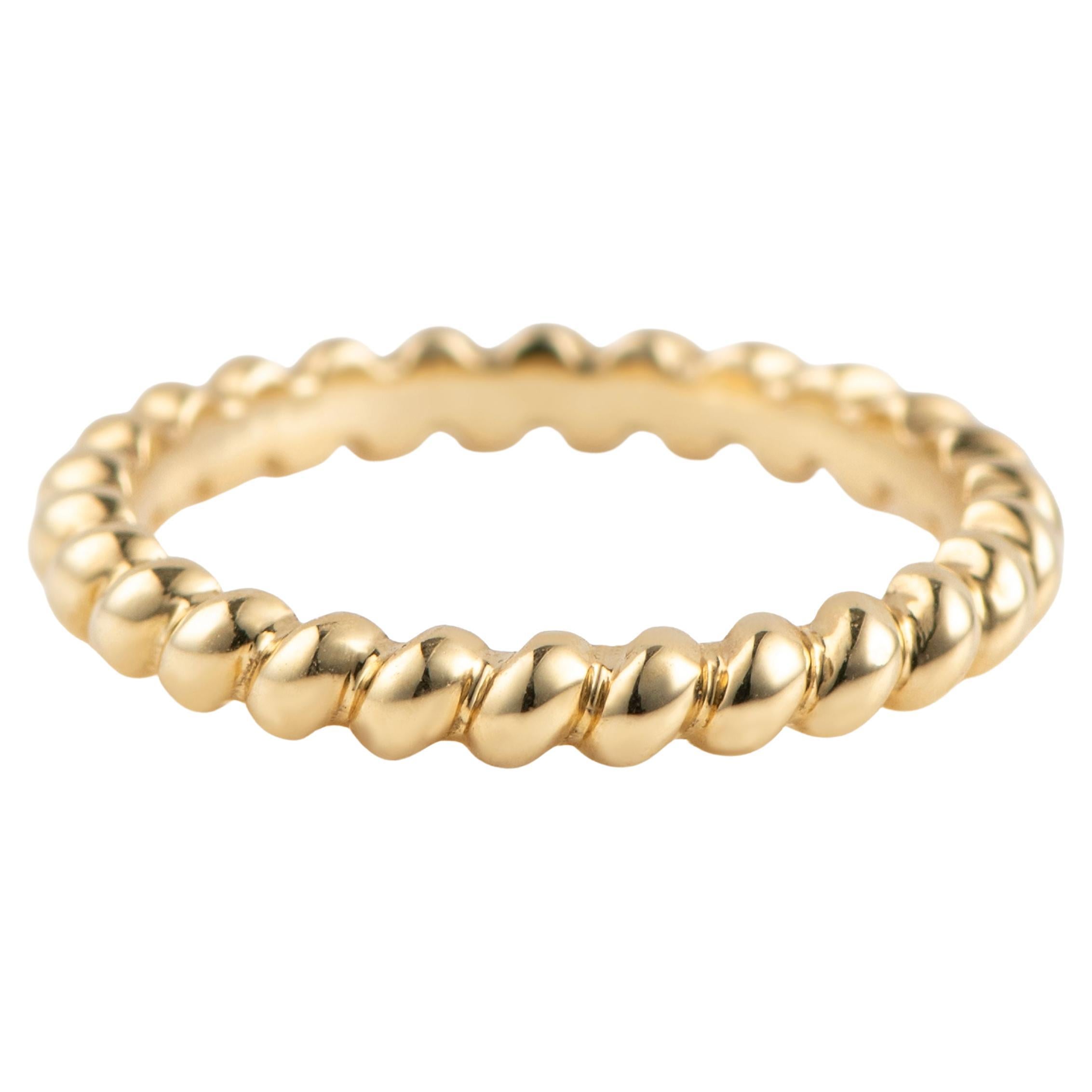 Rope Ring, size 6, 18K Gold 3grams, by Michelle Massoura
