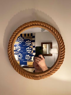 Rope Round Mirror by Audoux-Minet
