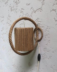 Mid-Century Rope Sconce Adrien Audoux & Frida Minet