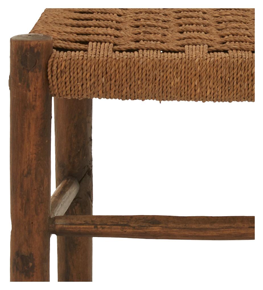 Rush Rope Seat Ladderback Dining Chair For Sale