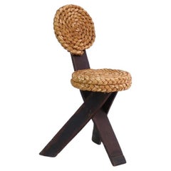 Rope Side Chair by Audoux et Minet, France, circa 1950