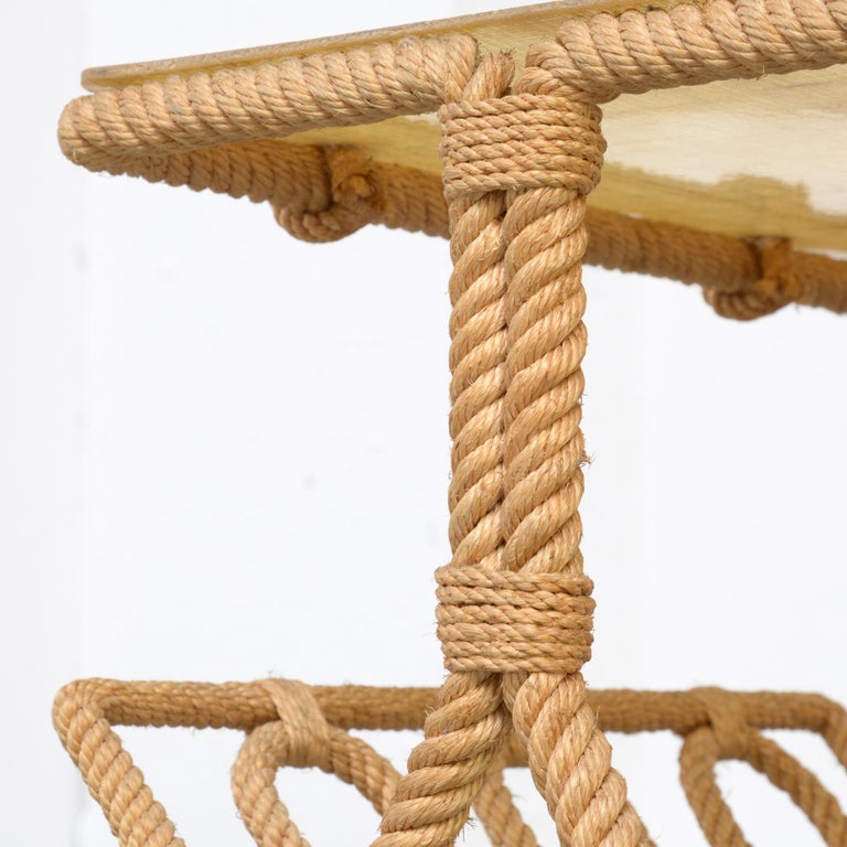 Rope Side Table by Audoux and at 1stDibs