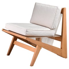 Fauteuil de salon en corde, États-Unis, années 1950