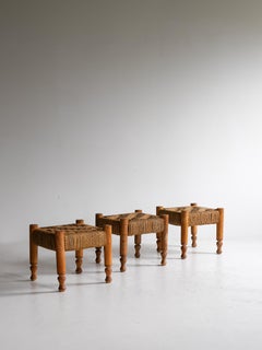 Rope Stool by Adrien Audoux & Frida Minnet, France, 1950s