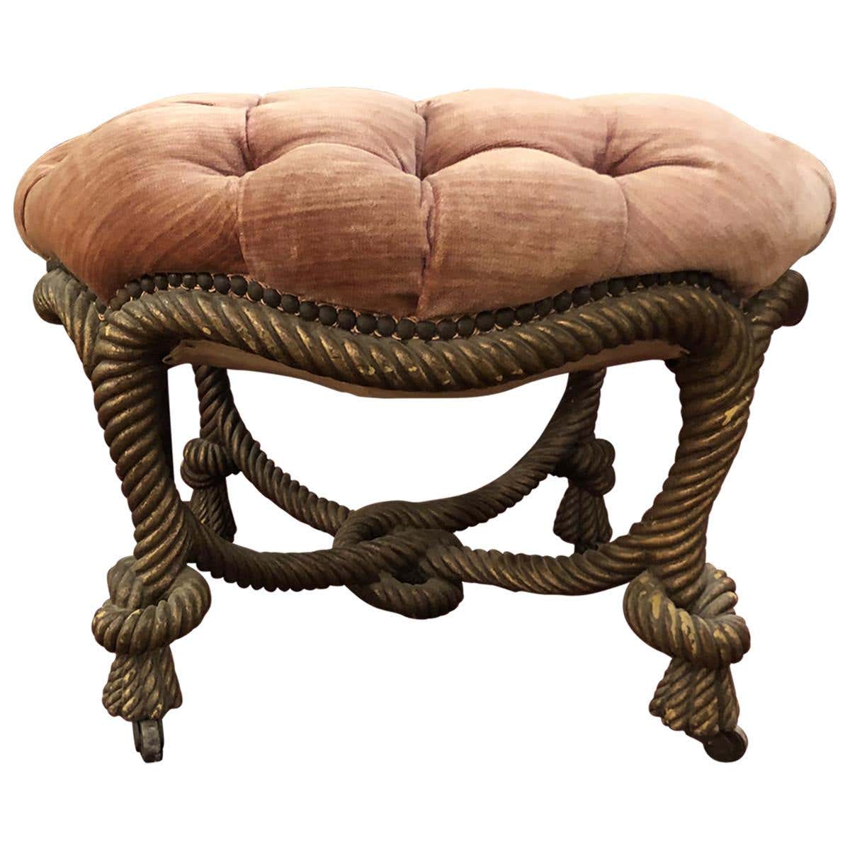 Rope Stool Napoleon III Style, 20th Century at 1stDibs