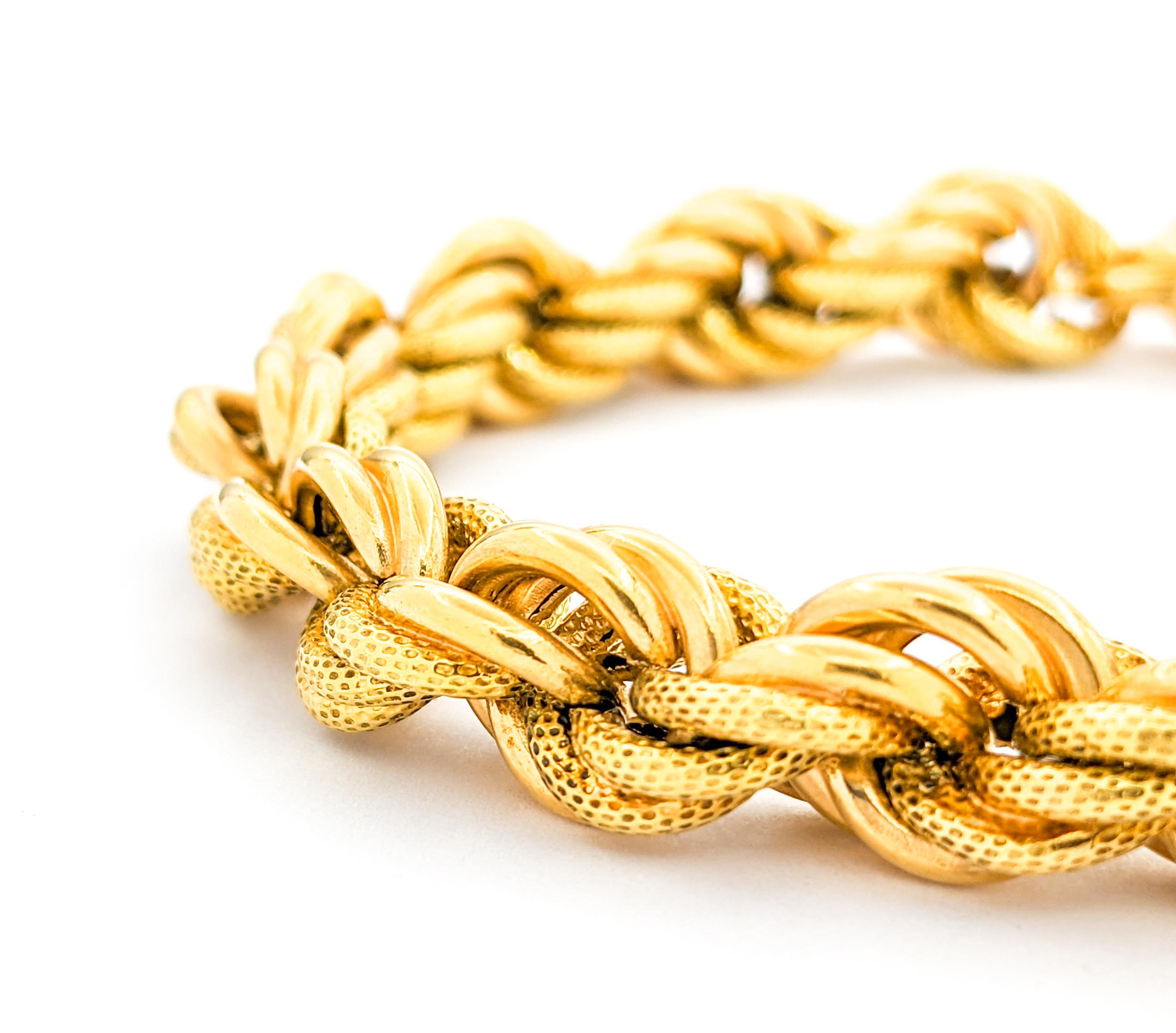 Rope-style Bracelet In Yellow Gold For Sale 1