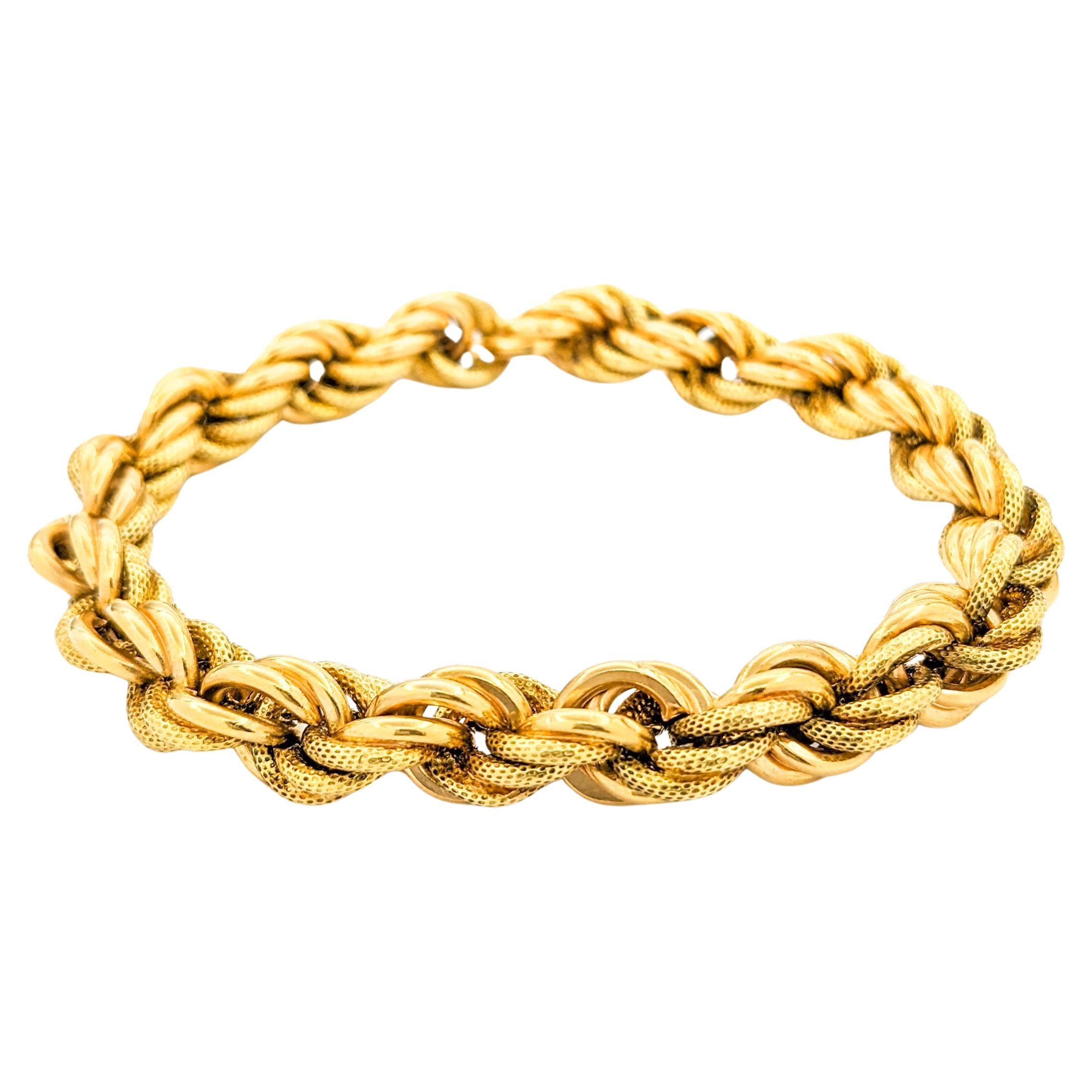 Rope-style Bracelet In Yellow Gold For Sale
