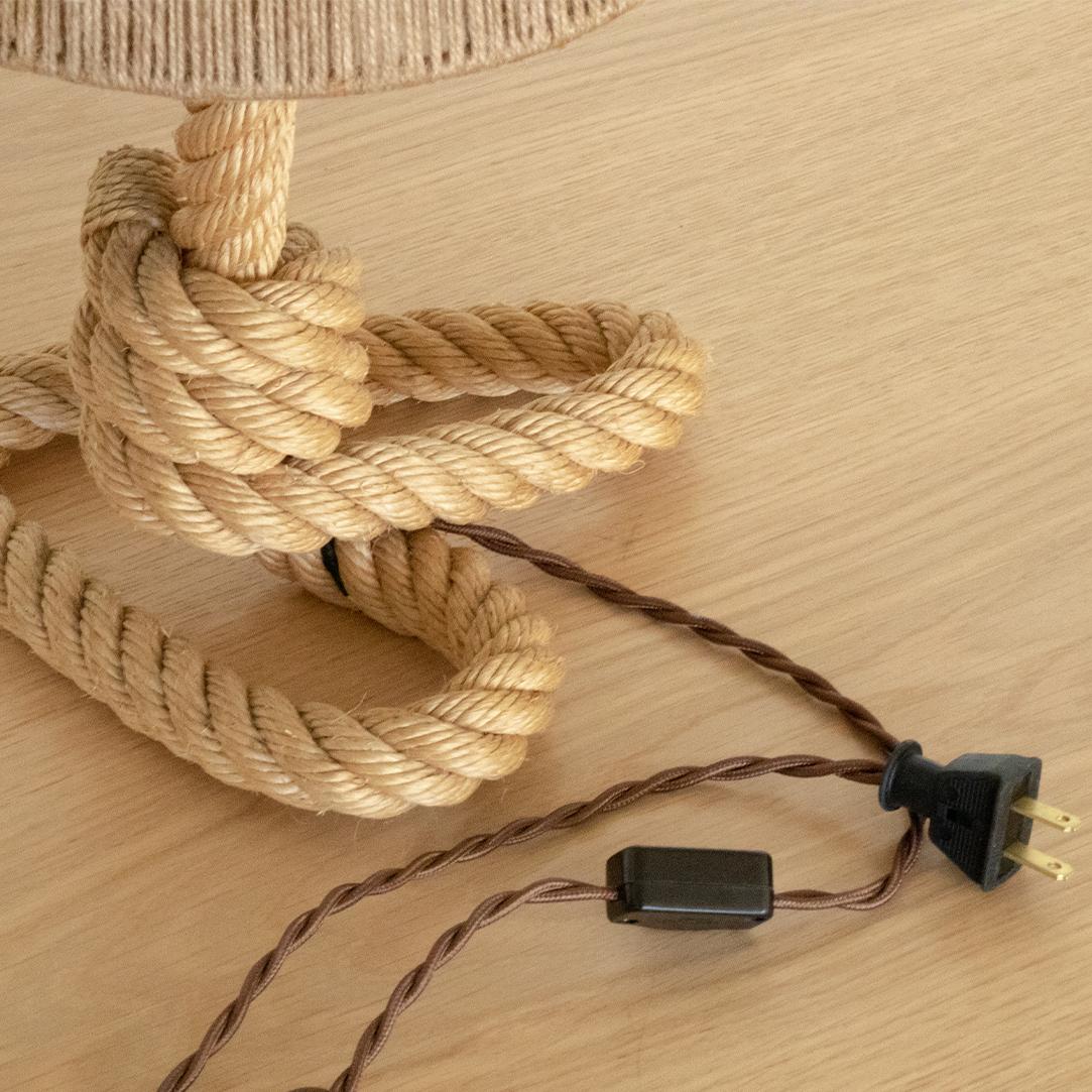 Rope Table Lamp by Audoux-Minet 3