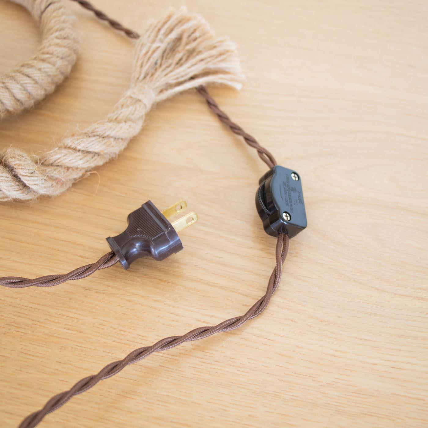 Rope Table Lamp by Audoux-Minet For Sale 3