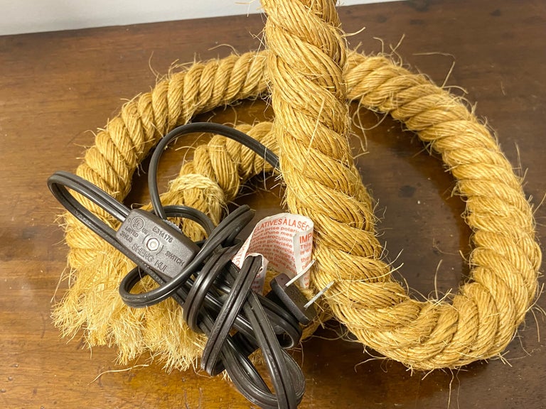 Rope Table Lamp For Sale at 1stDibs