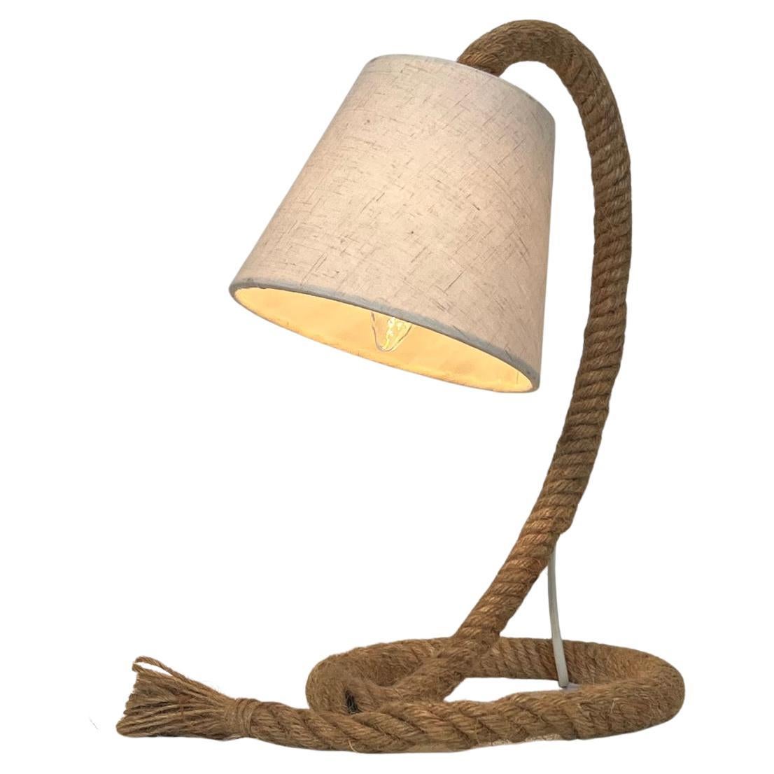 Rope Table Lamp In the Style of Adrien Audoux & Frida Minet, circa 1950