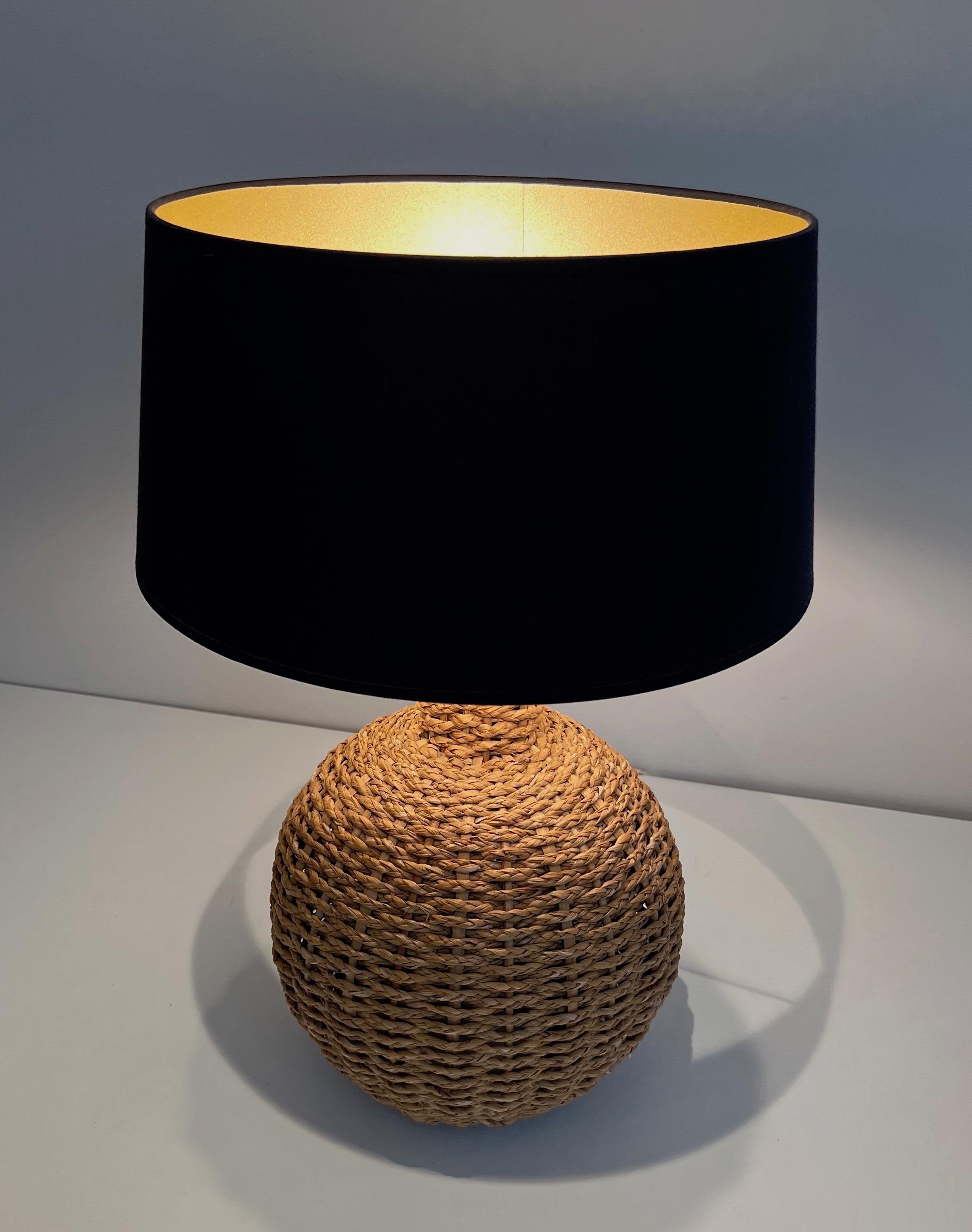 Rope Table Lamp in the Style of Audoux Minet For Sale 5