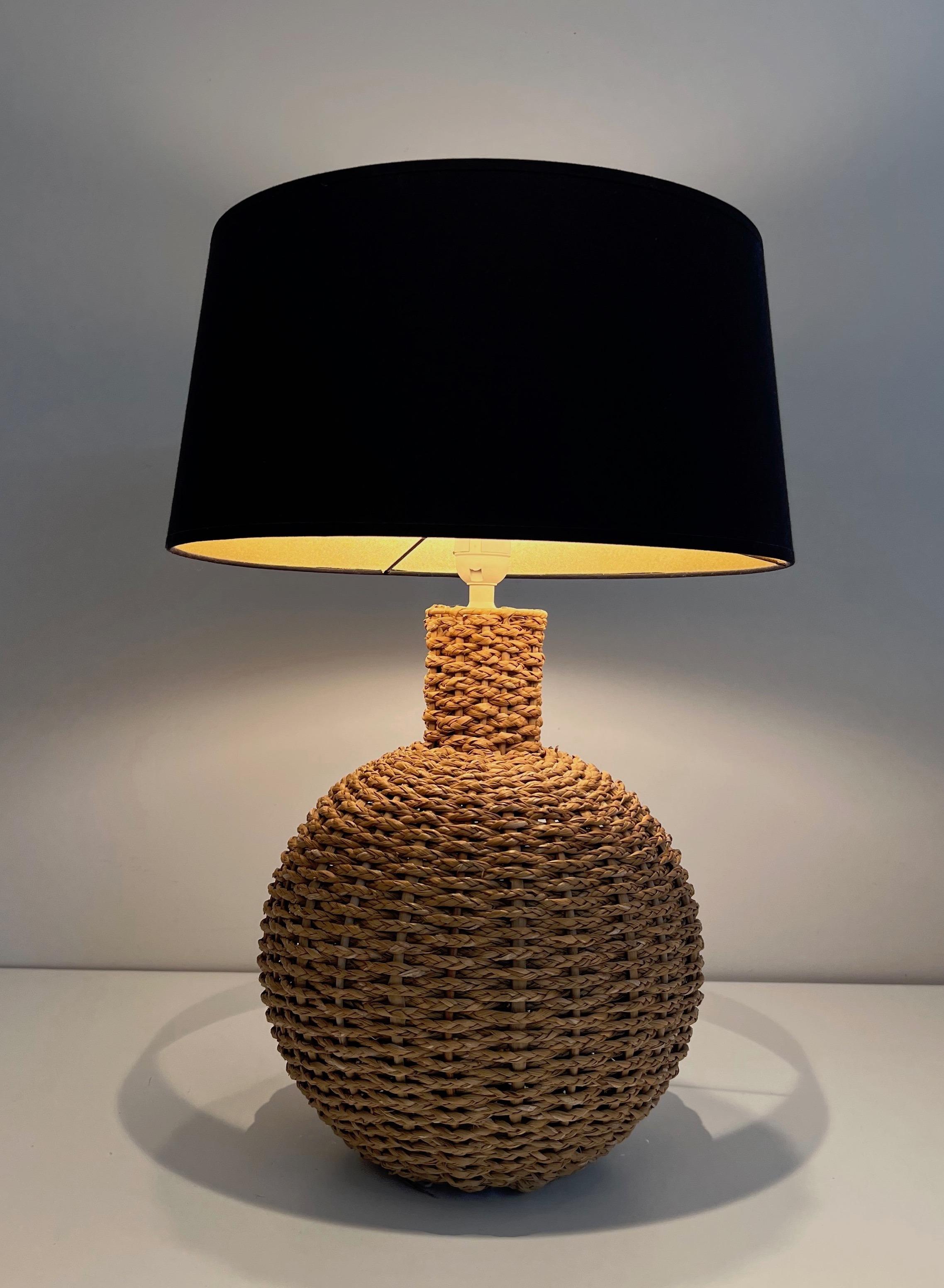 Rope Table Lamp in the Style of Audoux Minet For Sale 3
