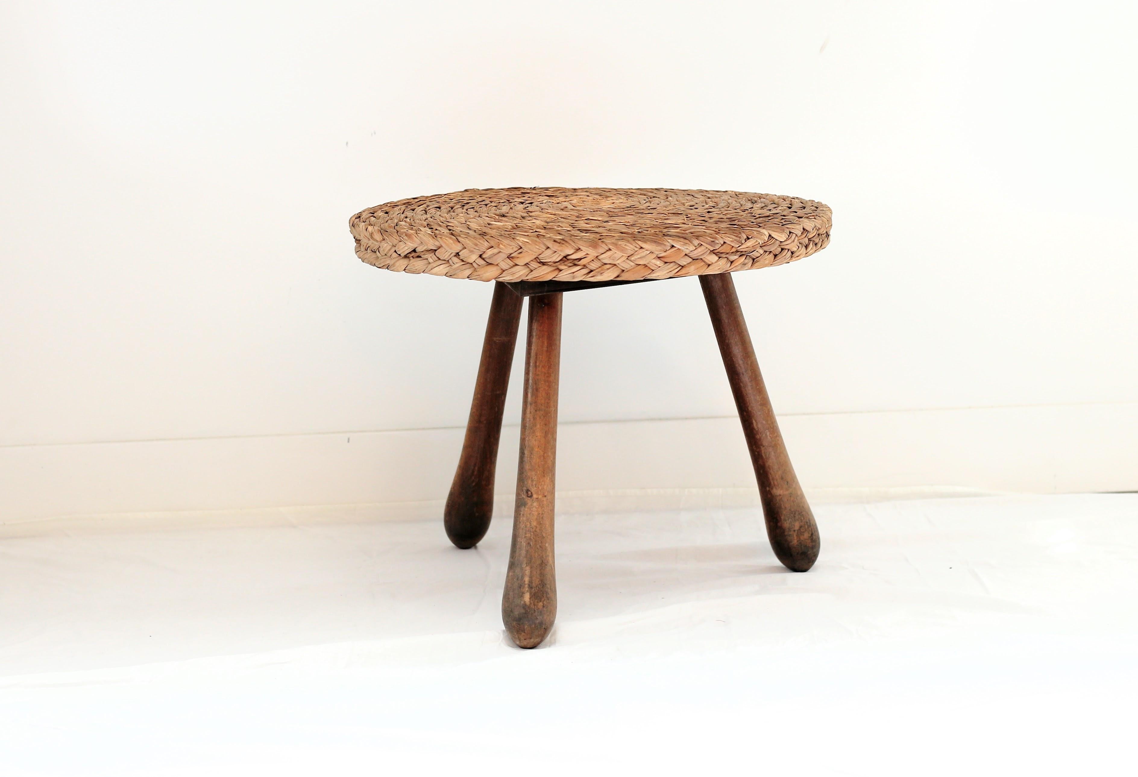 20th Century Rope Tripod Side Table