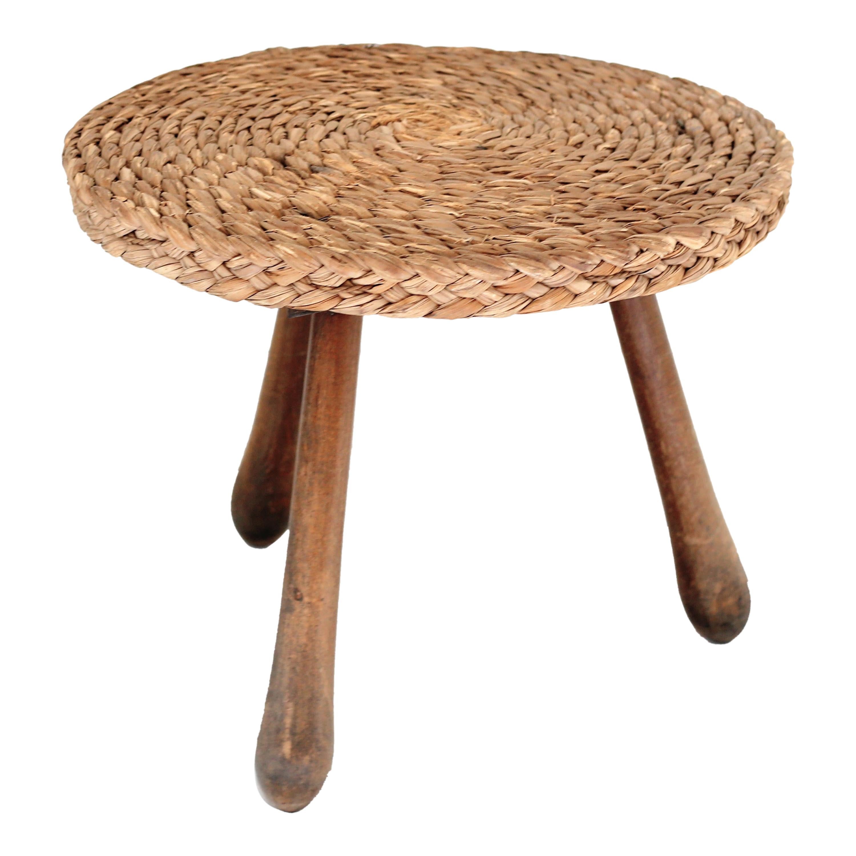 Rope Tripod Side Table