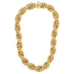 Rope Twist 18K Yellow Gold Necklace