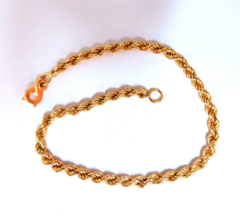 Rope Twist Gold Bracelet 4 Grams For Sale at 1stDibs