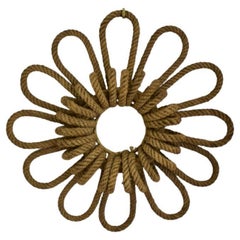Decoración de pared con cuerda en forma de  Flor - Estilo de Audoux et Minet, Francia