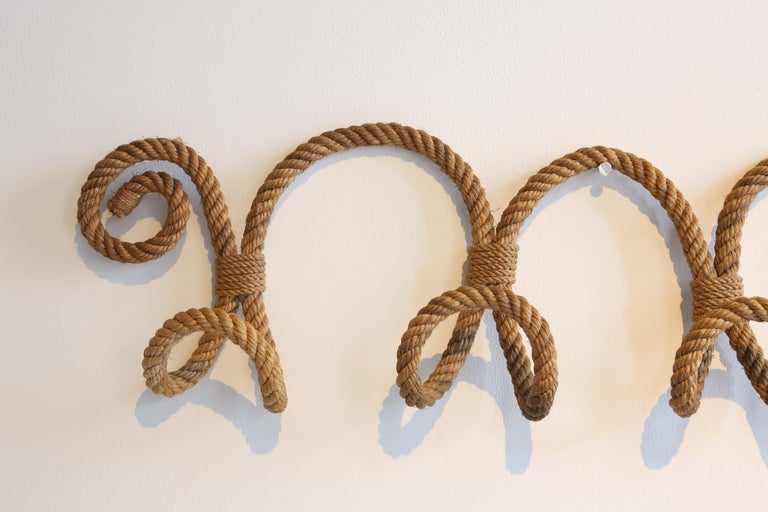 Rope Wall Hook by Audoux For Sale at 1stDibs