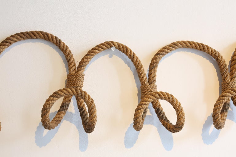 Rope Wall Hook by Audoux For Sale at 1stDibs
