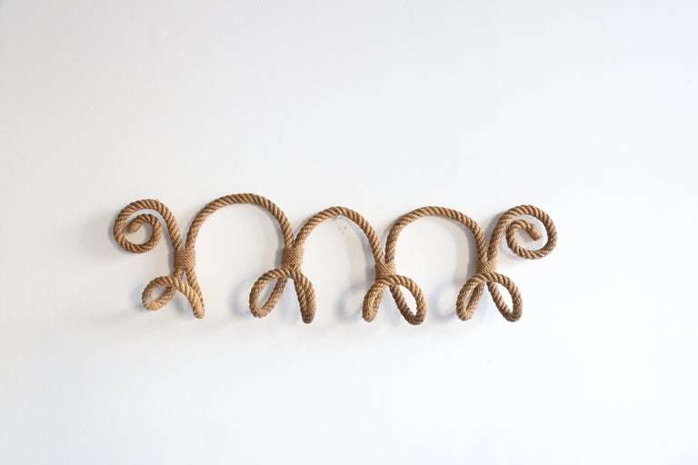 Rope Wall Hook by Audoux For Sale at 1stDibs
