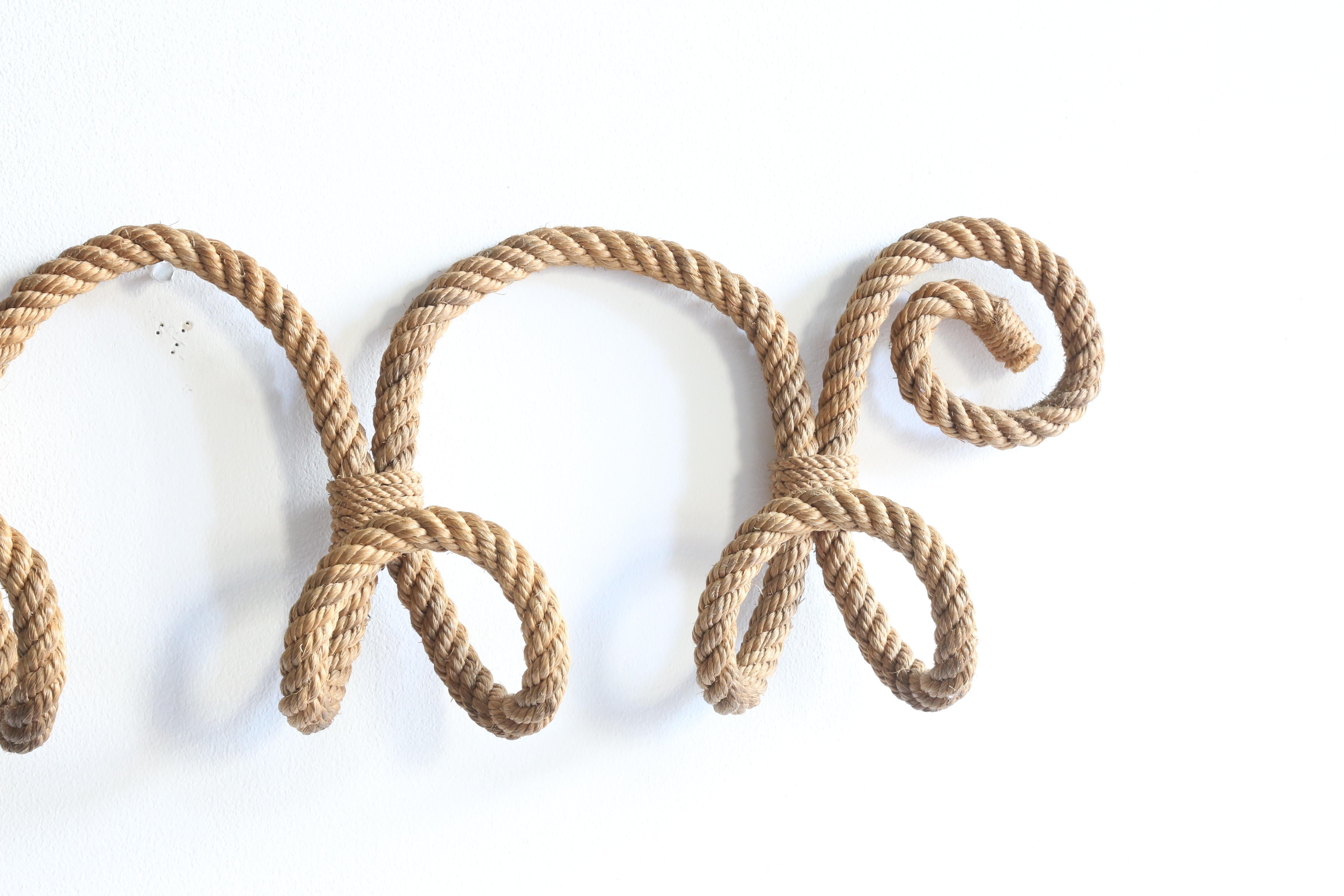 French Rope Wall Hook by Audoux Minet