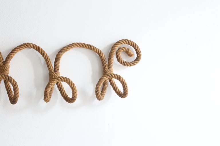Rope Wall Hook by Audoux For Sale at 1stDibs