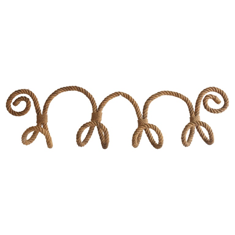Rope Wall Hook by Audoux For Sale at 1stDibs